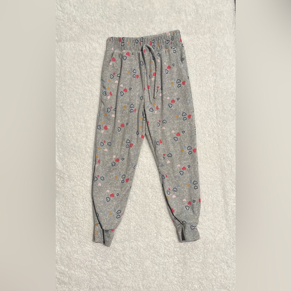 Cozy Heart Print Joggers